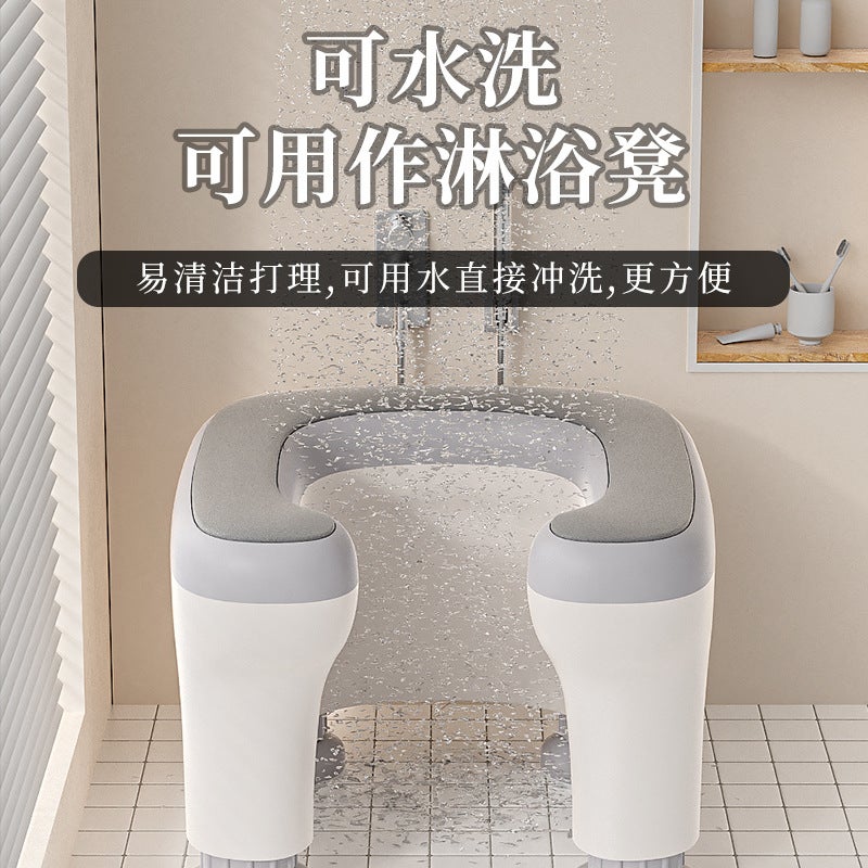 Mobile Toilet Auxiliary Stool Multifunctional Bath Stool Squatting Toilet Sitting Frame Pregnant Women And Elderly Toilet Bath Non-Slip Toilet Stool - Image 5